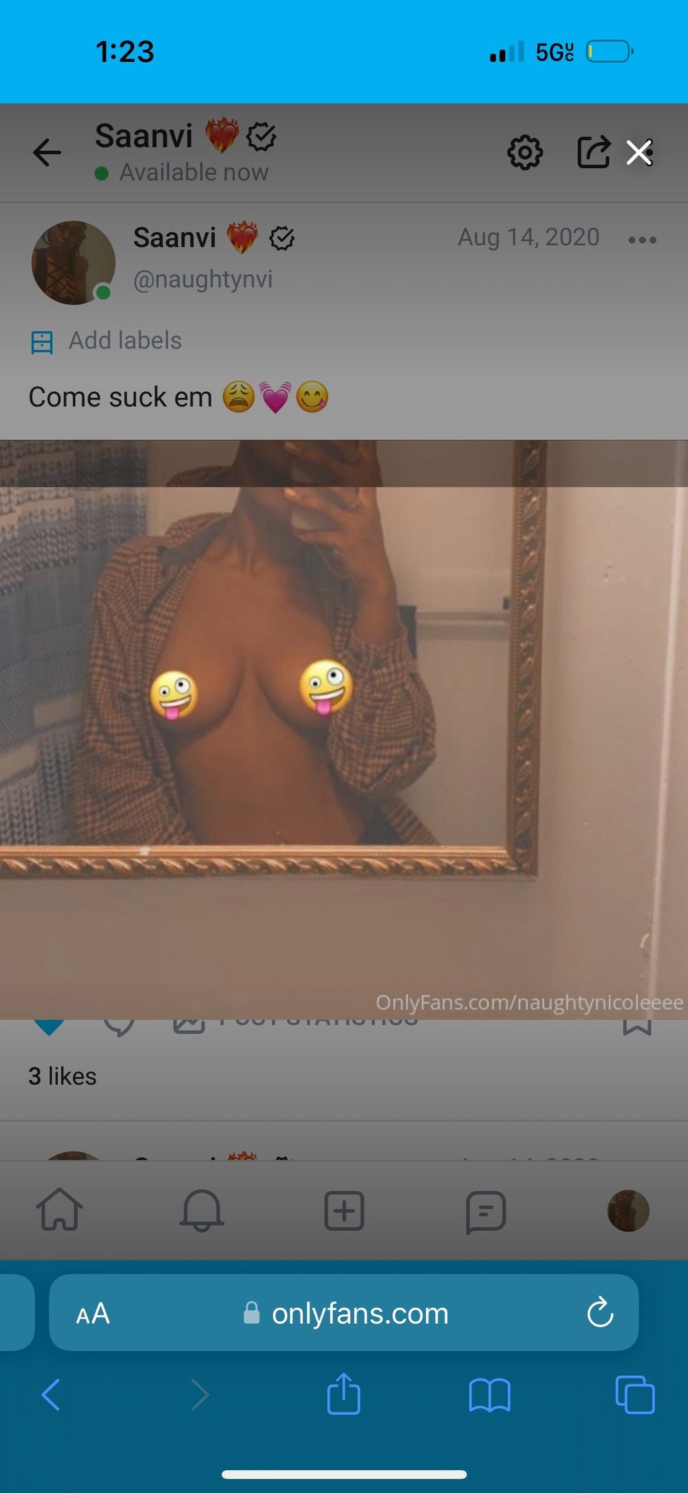 naughtynvi OnlyFans profile picture