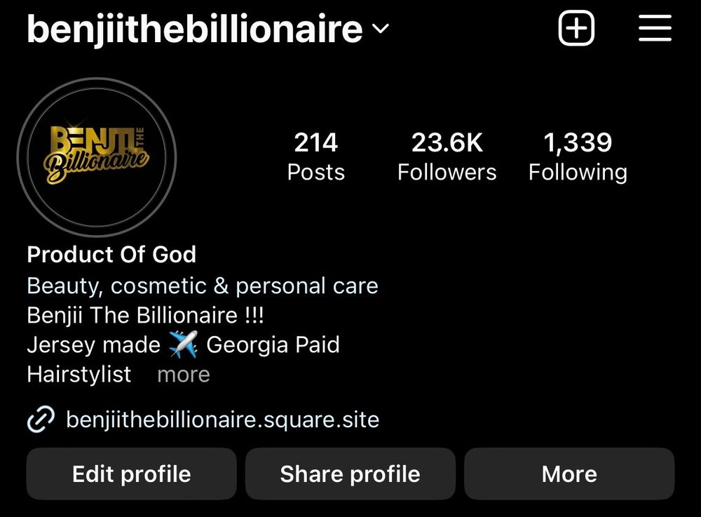 benjiithebiliionaire OnlyFans profile picture