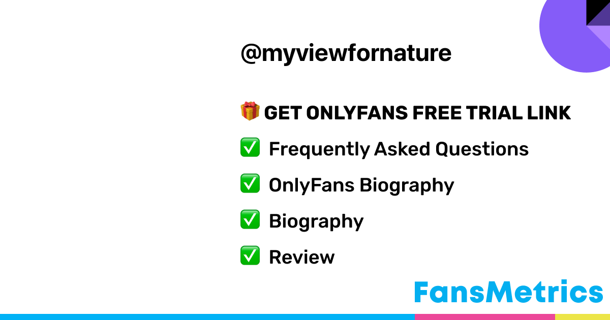 Myviewfornature OnlyFans Leaked