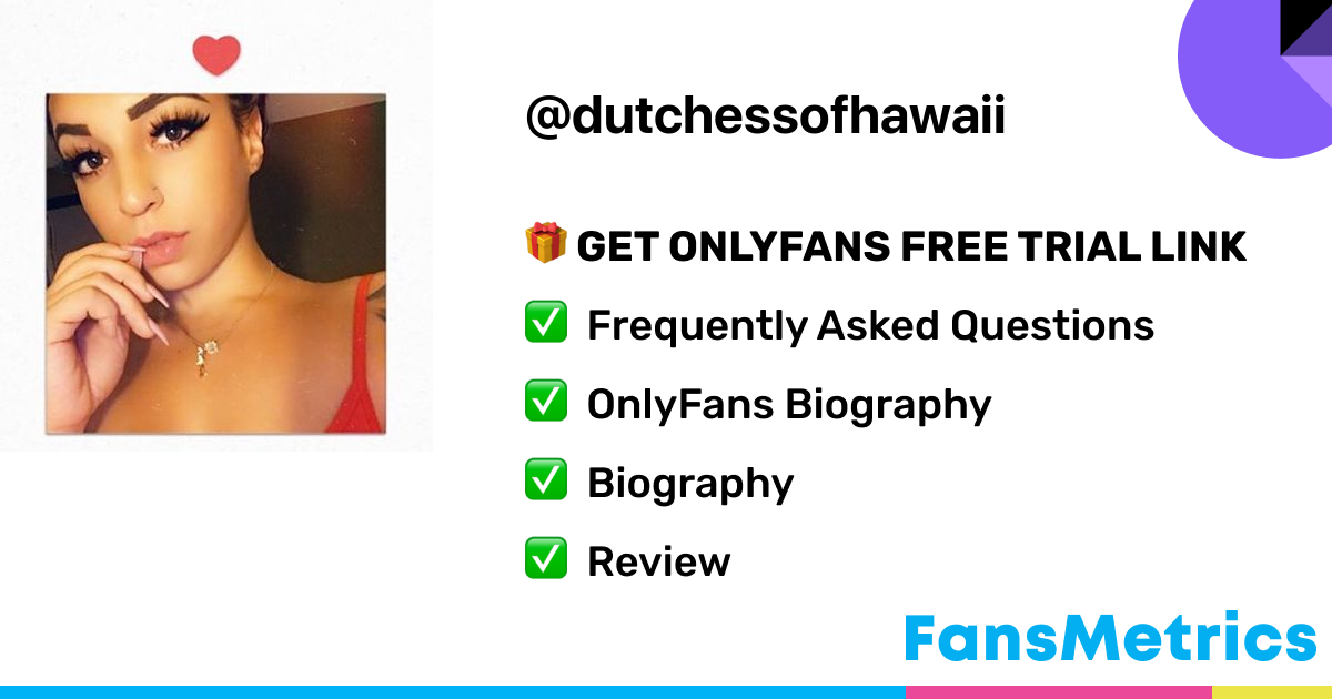 Dutchess - Dutchessofhawaii OnlyFans Leaked