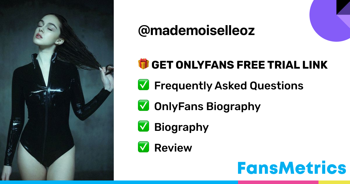 mademoiselleoz OnlyFans Free Trial XXX Photos FansMetrics com 