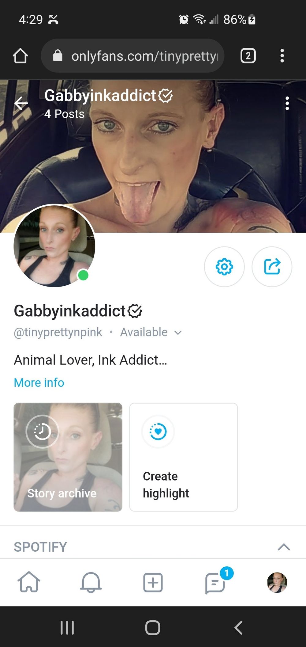 gabbyinkedpretty OnlyFans profile picture