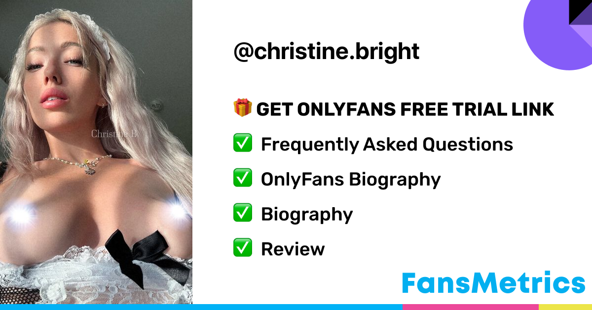 christine bright OnlyFans Free Trial XXX Photos FansMetrics com 