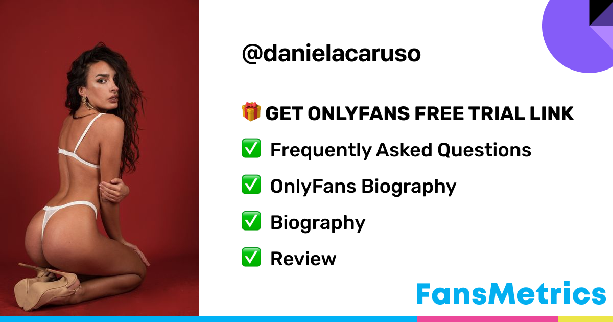 danielacaruso OnlyFans Free Trial XXX Photos FansMetrics