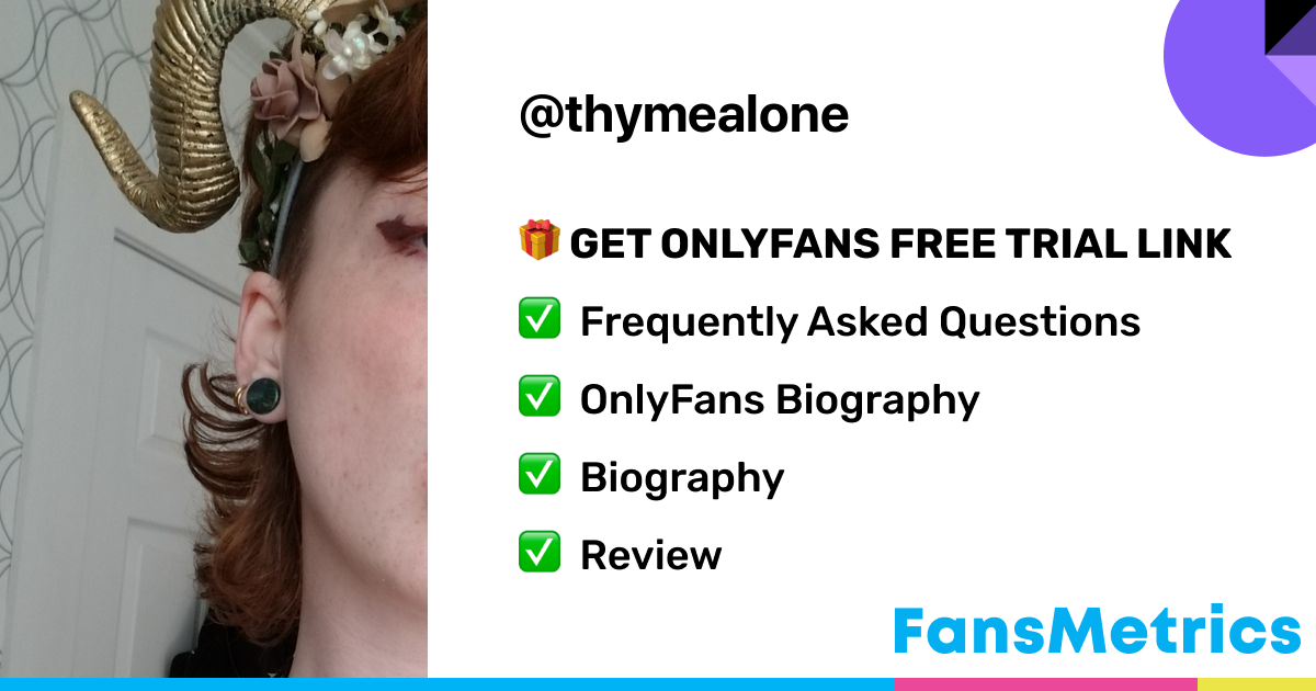 Thyme - Thymealone OnlyFans Leaked