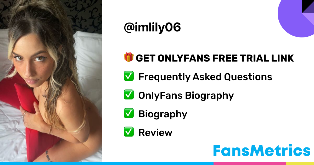 imlily06 OnlyFans Free Trial XXX Photos FansMetrics com 