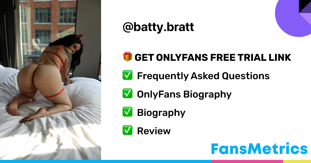 𝖆𝖘𝖘𝖙𝖍𝖊𝖙𝖎𝖈𝖘 - Batty.bratt OnlyFans Leaked