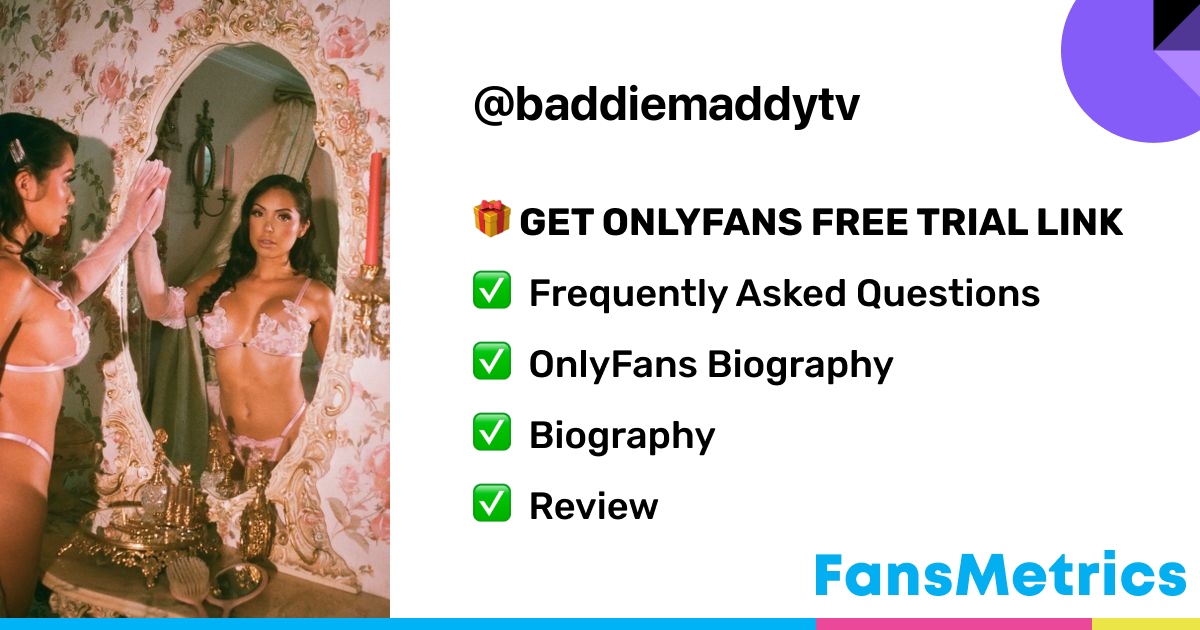 baddiemaddytv OnlyFans Free Trial XXX Photos FansMetrics com 