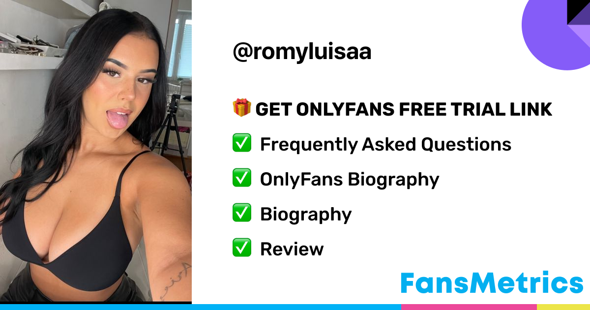 romyluisaa OnlyFans Free Trial XXX Photos FansMetrics com 