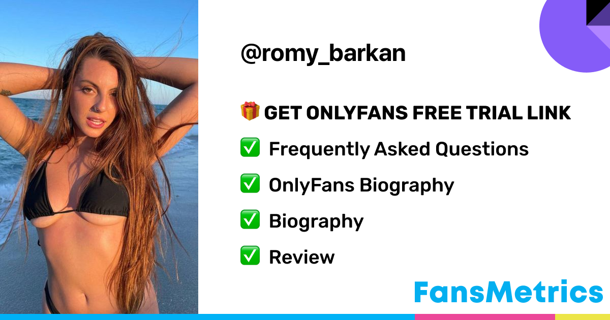 romy barkan OnlyFans Free Trial XXX Photos FansMetrics com 