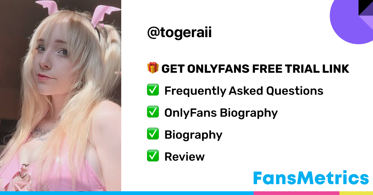 togeraii OnlyFans - Free Trial - Photos - Socials | FansMetrics.com