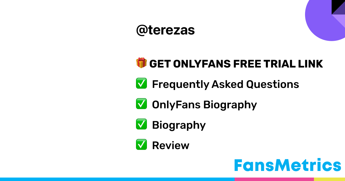 terezas OnlyFans Free Trial XXX Photos FansMetrics com 