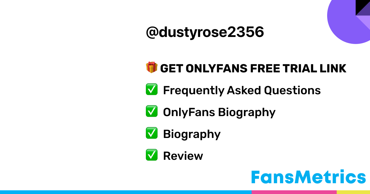 Dusty Rose - Dustyrose2356 OnlyFans Leaked