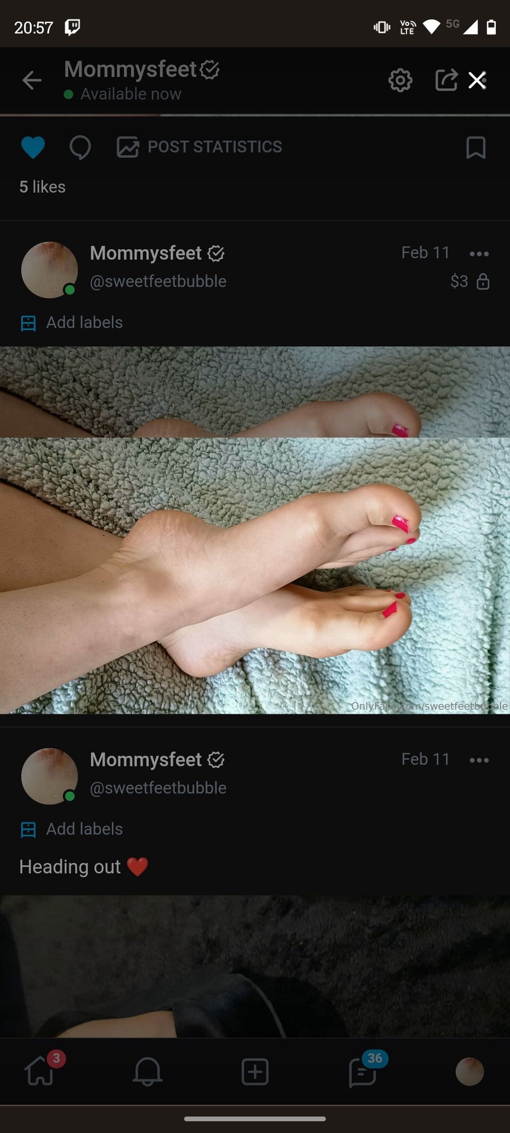 sweetfeetbubble OnlyFans profile picture