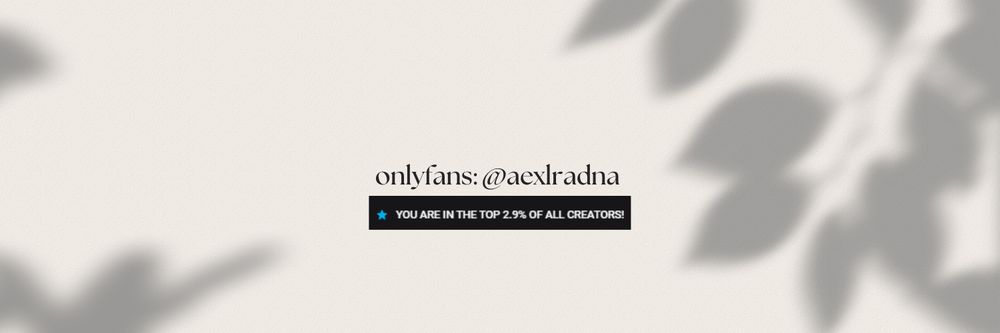 aexlradna OnlyFans profile picture
