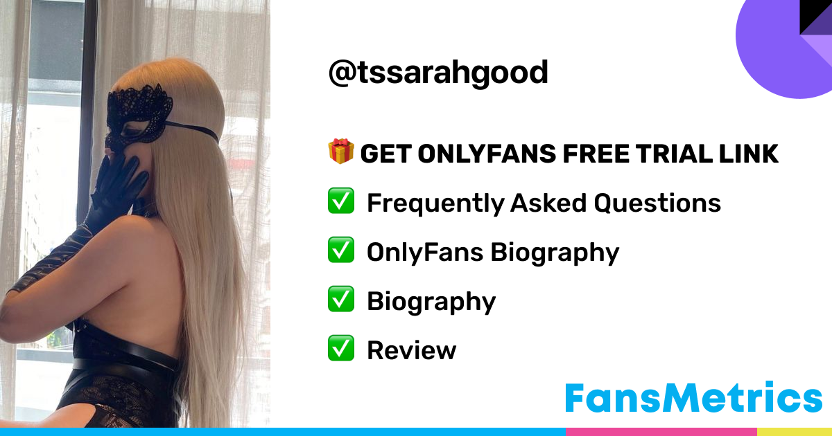OnlyFans Tssarahgood Sarah Leaked Goddess - Get Sarah