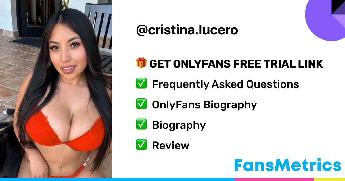 cristina lucero OnlyFans Free Trial XXX Photos FansMetrics com 