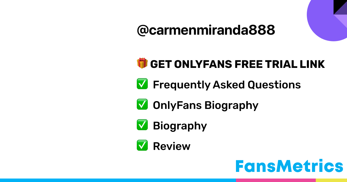 Carmen Miranda - Carmenmiranda888 OnlyFans Leaked