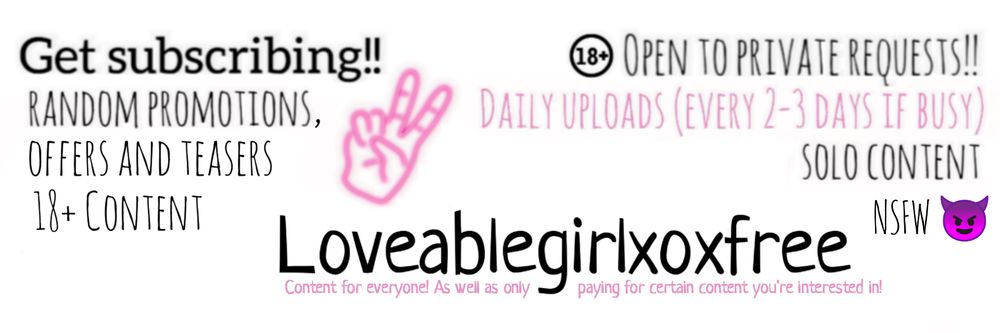 loveablegirlxoxfree OnlyFans profile picture